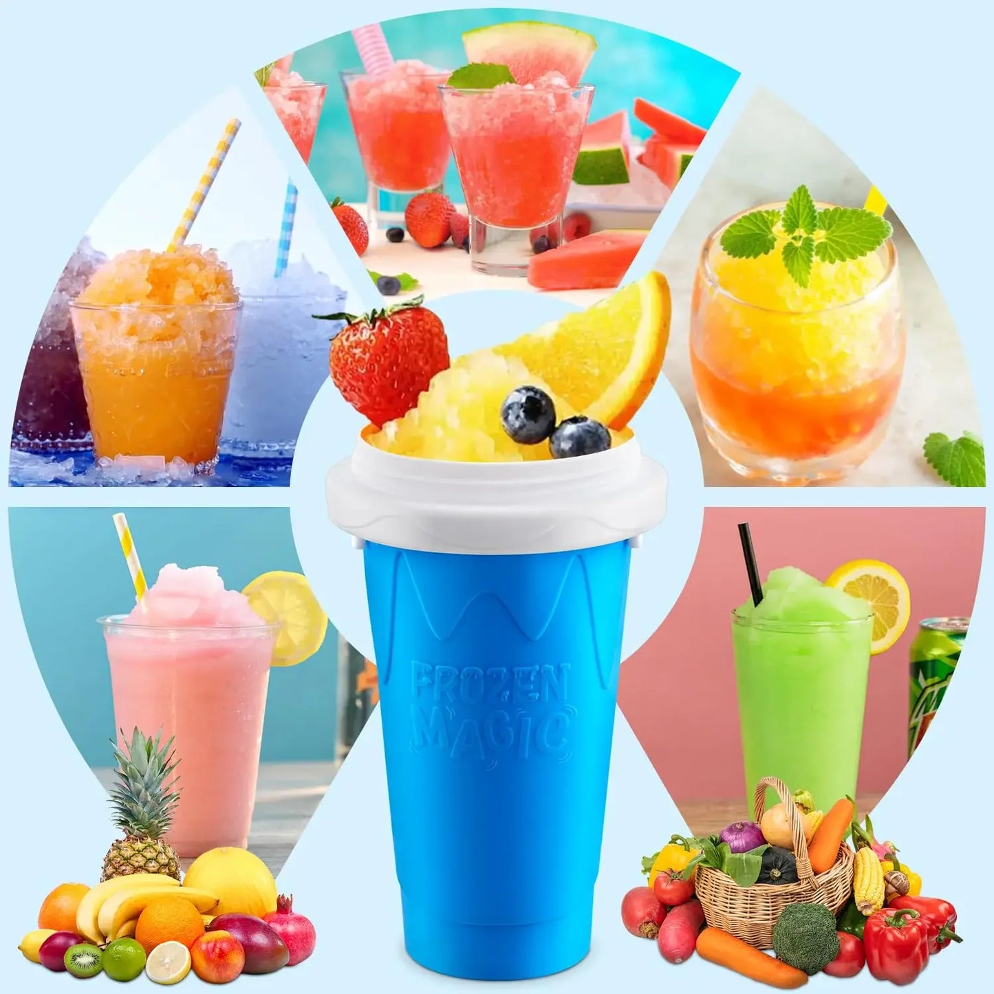 Magic Slushy Maker Squeeze Cup